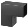 Paalverbinder Voor Pergola Hoekstuk 2-kants 9x9 Cm Zwart