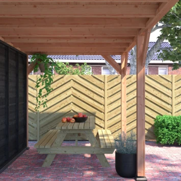 Schutting Szeged 180x180cm 2 Schutting Szeged 180x180cm - Afbeelding 2