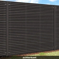 Schutting Andalusië Ca.180x180cm Zwart -Tuinonderhoud buiten 123 1087