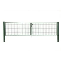 Dubbele Poort Napoli Ral 6005 Groen 120x400 Cm