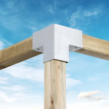 Paalverbinder Voor Pergola Hoekstuk 3-kants 7x7 Cm Gegalvaniseerd 2 Paalverbinder Voor Pergola Hoekstuk 3-kants 7x7 Cm Gegalvaniseerd - Afbeelding 2