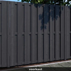 Schutting Royal Antraciet Grenen Ca. 180x180 Cm -Tuinonderhoud buiten 123 1436