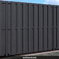 Schutting Royal Antraciet Grenen Ca. 180x180 Cm -Tuinonderhoud buiten 123 1437