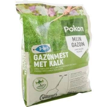 Pokon Gazonmest Met Kalk 3-in-1 5kg 3 Pokon Gazonmest Met Kalk 3-in-1 5kg - Afbeelding 3