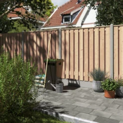 Houtbetonschutting Grijs Douglas Per Meter