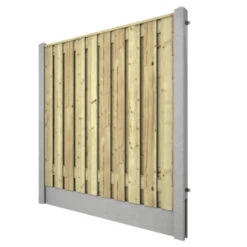 Houtbetonschutting Grijs Grenen Per Meter -Tuinonderhoud buiten 123 1774