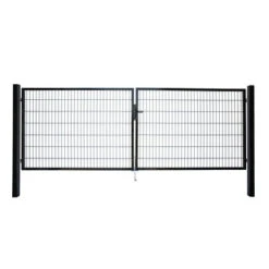 Dubbele Poort Roma/Milano Zwart 2x 180x200 Cm