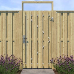 Poortpakket Grenen Hout Op Metalen Frame -Tuinonderhoud buiten 123 1917