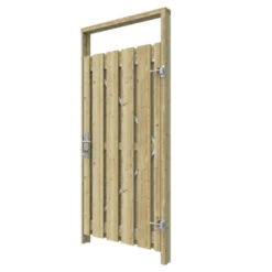 Poortpakket Grenen Hout Op Metalen Frame -Tuinonderhoud buiten 123 1918