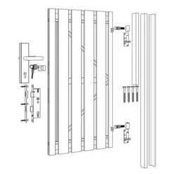 Poortpakket Douglas Op Metalen Frame -Tuinonderhoud buiten 123 1930