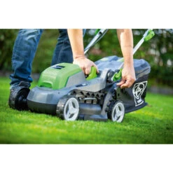 LUX 20V Accu Grasmaaier 33cm Incl. 2 Accu's 4,0Ah + Lader -Tuinonderhoud buiten 123 2527