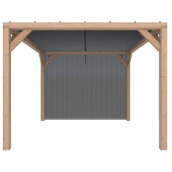 Pergola Silvano Douglas Incl. Schaduwdoek & Zijdoek 324x324 Cm -Tuinonderhoud buiten 123 255