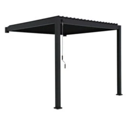 Pergola Classic Zwart 3x3 - 2 Palen -Tuinonderhoud buiten 123 280