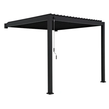 Pergola Classic Zwart 3x4 - 2 Palen 2 Pergola Classic Zwart 3x4 - 2 Palen - Afbeelding 2