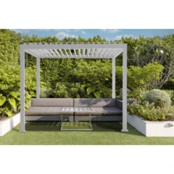 Pergola Basic Wit 3x3m 11 Pergola Basic Wit 3x3m -Tuinonderhoud buiten 123 294