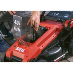 SKIL 20V Grasmaaier 0130BA Brushless 34cm + 2 Accu's 2,0Ah + Snellader -Tuinonderhoud buiten 123 3342