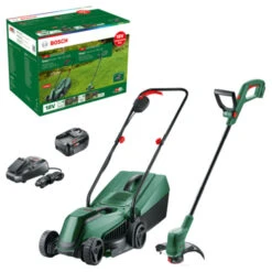 Bosch 18V Grasmaaier EasyMower + Trimmer EasyGrassCut (incl. 4.0Ah Accu + Lader)