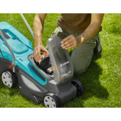 Gardena 2x18V Grasmaaier 32cm Powermax 32/36V (Incl 2 Accu's 2.5Ah + Oplader) -Tuinonderhoud buiten 123 3364