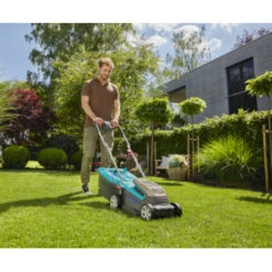 Gardena 2x18V Grasmaaier 32cm Powermax 32/36V (Incl 2 Accu's 2.5Ah + Oplader) -Tuinonderhoud buiten 123 3366