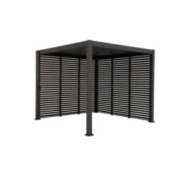 Zijwand Louvre Voor Pergola Classic & Deluxe Zwart 400 Series -Tuinonderhoud buiten 123 353