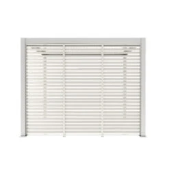 Zijwand Louvre Voor Pergola Classic & Deluxe Wit 400 Series -Tuinonderhoud buiten 123 382