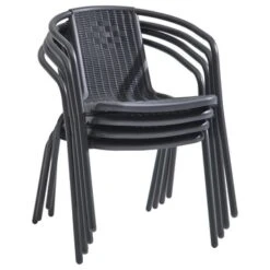 Stapelstoel Bari Antraciet -Tuinonderhoud buiten 123 3875