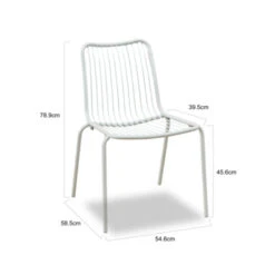 Tuinstoel Lucca Wit -Tuinonderhoud buiten 123 3923