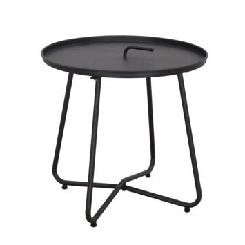 Bijzettafel Reno Zwart 1 Bijzettafel Reno Zwart