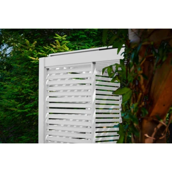 Zijwand Louvre Voor Pergola Classic & Deluxe Wit 360 Series 6 Zijwand Louvre Voor Pergola Classic & Deluxe Wit 360 Series - Afbeelding 6