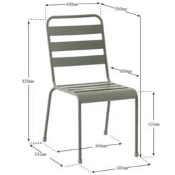 Stoel Digne Legergroen -Tuinonderhoud buiten 123 4049