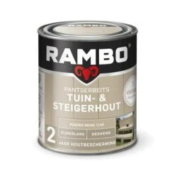 Rambo Vintage Pantserbeits Tuin- En Steigerhout Dekkend Poeder Beige Zijdeglans 750 Ml -Tuinonderhoud buiten 123 4075
