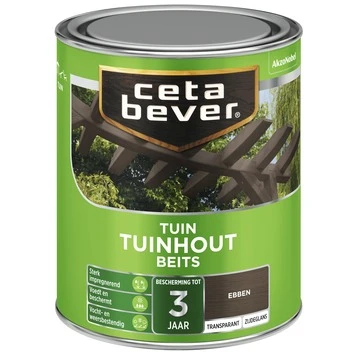 CetaBever Tuinhoutbeits Transparant Ebben Zijdeglans 750 Ml 2 CetaBever Tuinhoutbeits Transparant Ebben Zijdeglans 750 Ml - Afbeelding 2