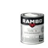Rambo Vintage Pantserbeits Tuin- En Steigerhout Dekkend Puur Wit Zijdeglans 750 Ml