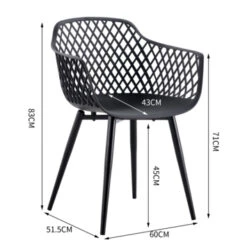 Stoel Savona Zwart -Tuinonderhoud buiten 123 4271