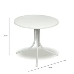 Kindertafel Marijn Grijs Aluminium Ø50x48 Cm -Tuinonderhoud buiten 123 4308