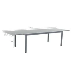 Tafel Livorno - Uitschuifbaar -Tuinonderhoud buiten 123 4316