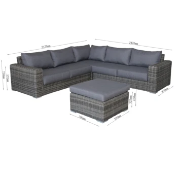 Loungeset Tortona Grijs 2 Loungeset Tortona Grijs - Afbeelding 2