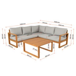 Loungeset Louis Eucalyptushout -Tuinonderhoud buiten 123 4405