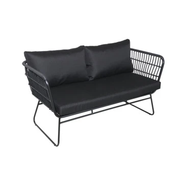 Loungebank Madrid Zwart 1 Loungebank Madrid Zwart