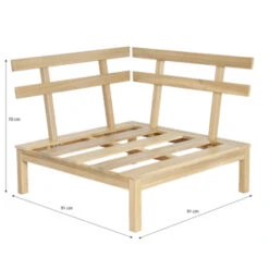 Palletbank Hoekdeel -Tuinonderhoud buiten 123 4490