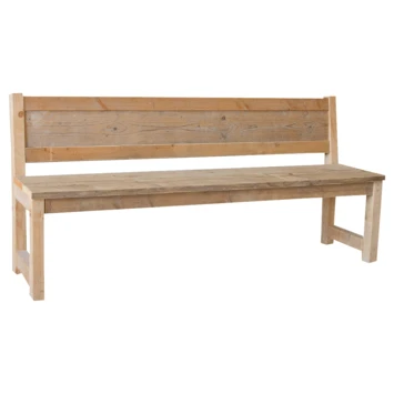 Steigerhouten Tuinbank Met Leuning 1 Steigerhouten Tuinbank Met Leuning