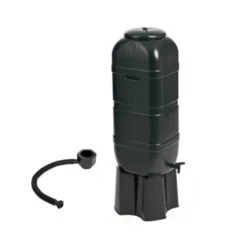 Slimline Regenton Kunststof Zwart 100 Liter -Tuinonderhoud buiten 123 602