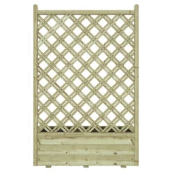 Bloembak Met Dubbele Trellis 90x40 Cm -Tuinonderhoud buiten 123 706