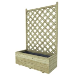 Bloembak Met Dubbele Trellis 90x40 Cm -Tuinonderhoud buiten 123 709