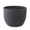 Pot Eivorm Antraciet Fiberclay 29x22 Cm
