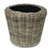 Mand Drypot Naturel Rotan Ø42x44 Cm