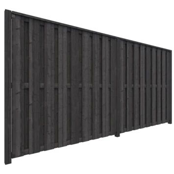 Schutting Startpakket Tuinscherm Royal Antraciet Ca. 3,8 Meter Lang 3 Schutting Startpakket Tuinscherm Royal Antraciet Ca. 3,8 Meter Lang - Afbeelding 3